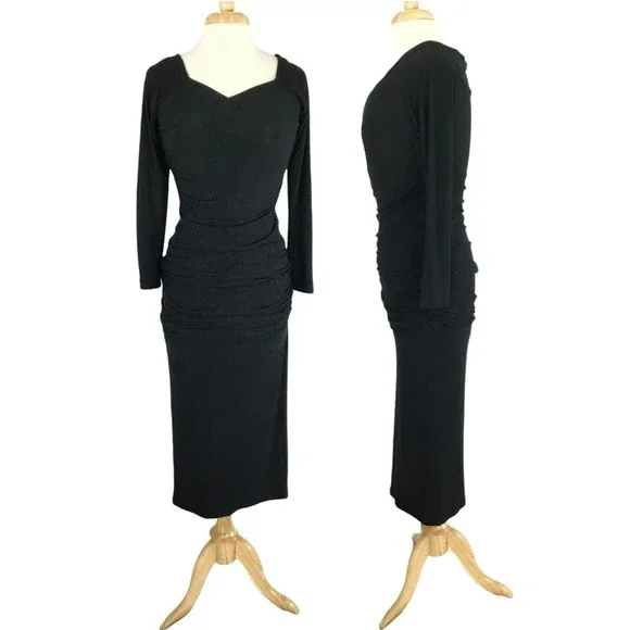 chinese dress ladies James Perse 3/4 Sleeve Ribbed Dress main image 1